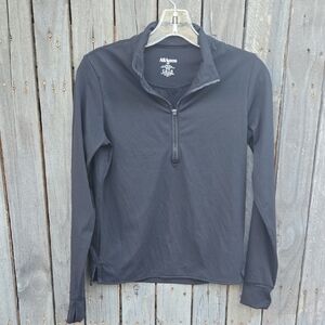 ALL ACCESS Midnight Black Quarter-Zip Top
